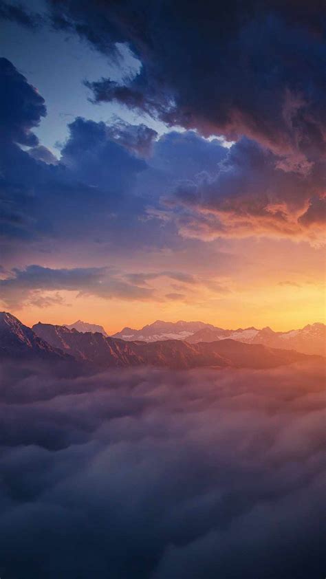 Mountains From Clouds Iphone Wallpapers Iphone Wallpapers