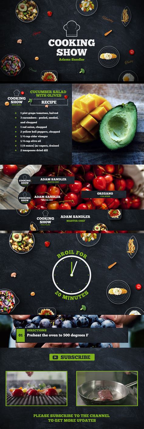 2,212 best ae templates free video clip downloads from the videezy community. Cooking Show Channel Package - After Effects Template on ...