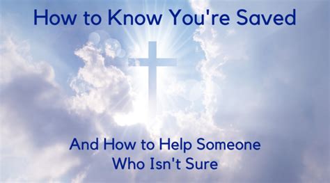 How To Know Youre Saved Rj Scherba Christian Coaching
