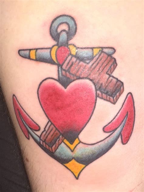 Heart Cross Anchor Tattoo Faith Hope And Love Hoffnung Tattoo