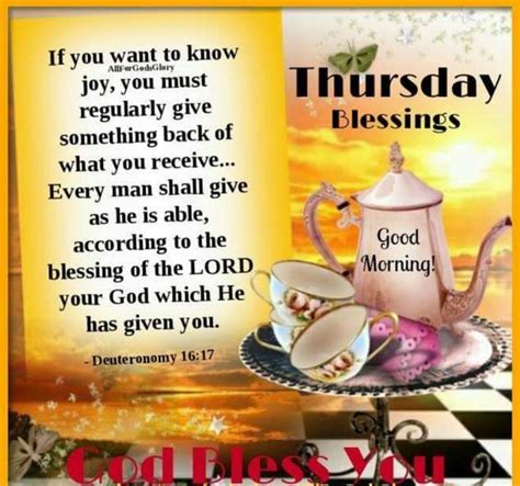 Thursday Blessings Good Morning Pictures Photos And Images For Facebook Tumblr Pinterest