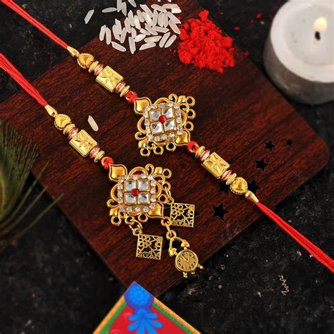 Cm Inch Golden Craft Affair Bhai Bhabhi Rakhi At Rs Piece In Jaipur