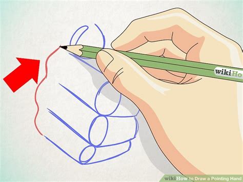 How To Draw A Pointing Hand 14 Steps With Pictures Wikihow