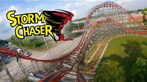 Storm Chaser Front Row Pov Kentucky Kingdom Awesome Rmc Roller Coaster