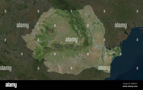 Romania Highlighted On A High Resolution Satellite Map Stock Photo Alamy