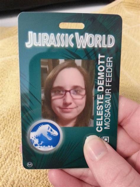 Got This Sweet Jurassic World Employee ID Will Be Part Of A Halloween