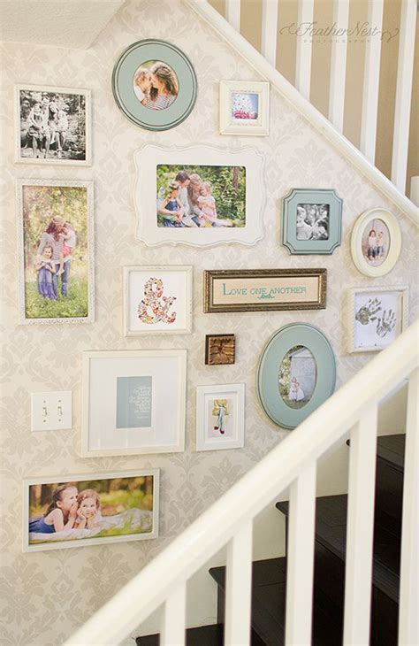 20 Stairway Gallery Wall Ideas Homemydesign