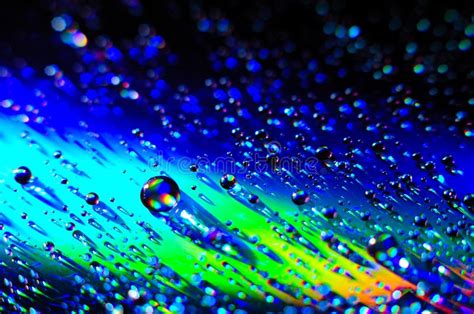Rainbow Water Drops Stock Photo Image Of Drops Abstract 1492204