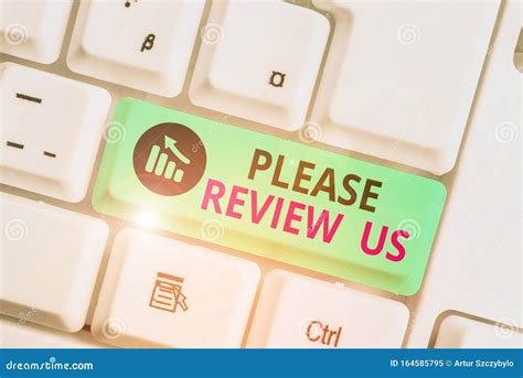 Writing Note Showing Please Review Us Business Photo Showcasing Give A