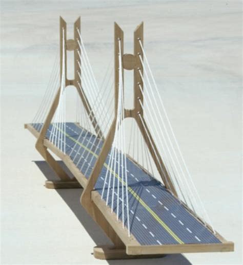 Cable Stayed Suspension Bridge Kit Model Kit 20121