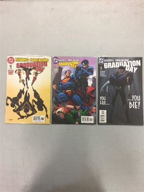 Titans Young Justice Graduation Day Complete Set 1 3 Dc Comics