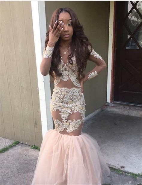 Sexy African Prom Dresses For Black Girls Mermaid See Through Lace