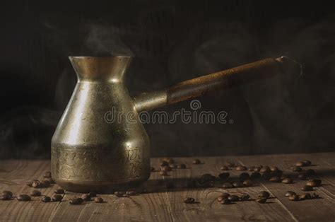 Retro Coffee Pot With Aromatic Coffeeretro Coffee Pot With Hot