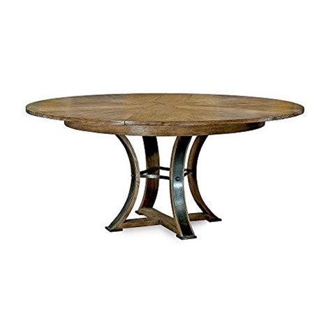 Rugged concrete on a generous hardwood base brings casual, enduring style to outdoor entertaining. Jupe Dining Table with Metal Base and Gray Oak Wood Top ...