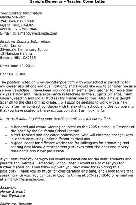 They are the best at what they do and will never turn you down. cover letter template for resume for teachers | Elementary ...