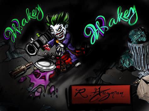 Joker Wakey Wakey Deadpool Adeptart Illustrations Art Street