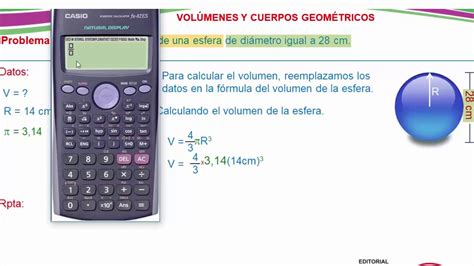 Calculando Volumen De Una Esfera Youtube