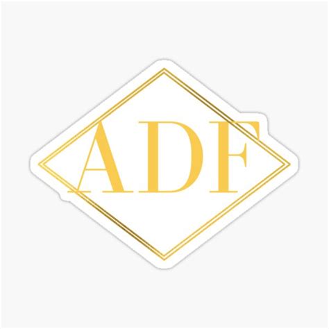 Adf Anna Delvey Foundation Sticker For Sale By Happypeachmerch Redbubble