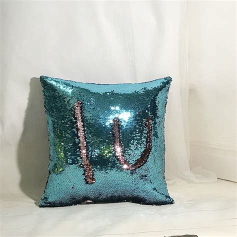 Reversible Sequin Mermaid Sequin Pillow Magical Color Changing Throw