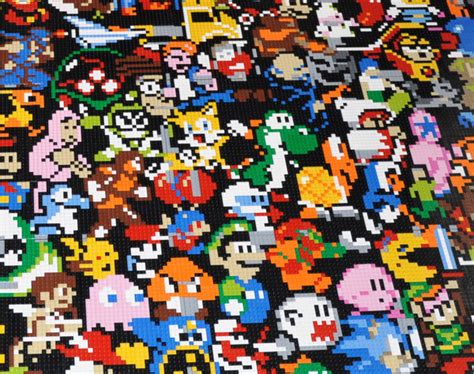 10000 Piece Lego Mosaic Featuring Nintendo And Sega Characters Is Up