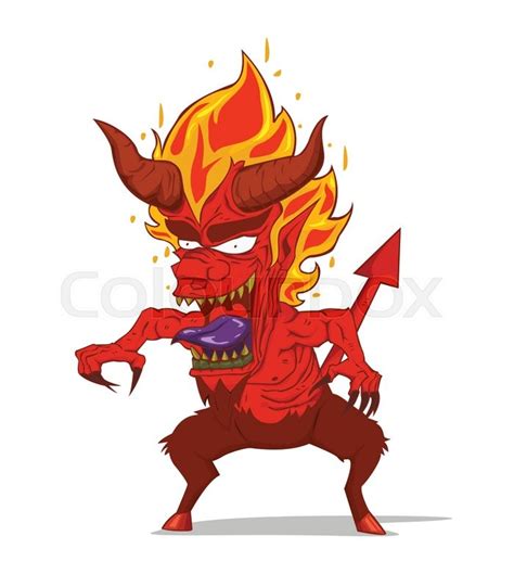 Red Devil Character Vector And Stock Vector Colourbox