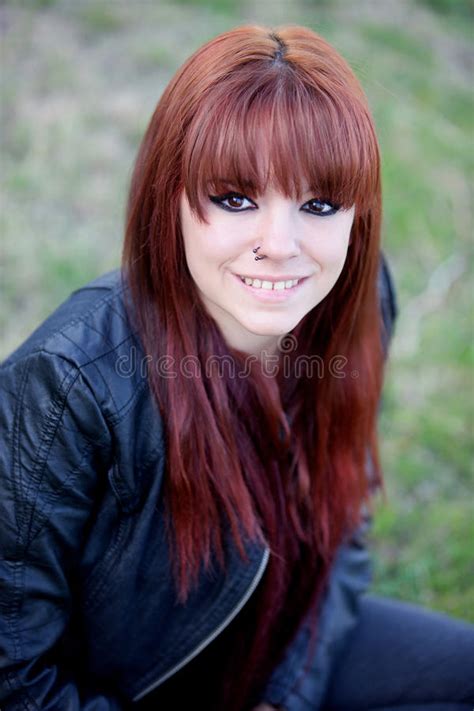 Rebellious Teenager Girl With Red Hair Stock Image Image Of Caucasian