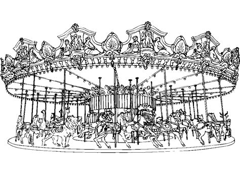 Quirky Artist Loft Free Carosel Coloring Book Pages