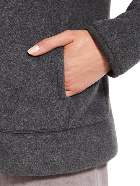 Marks And Spencer Mand5 Grey Bonded Fleece Zip Through Jacket Size