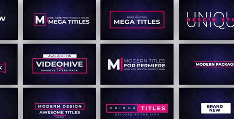 We have created tutorials to walk you through how to open a premiere pro project and a mogrt file downloaded from mixkit. VIDEOHIVE MOGRT TITLES - 250 ANIMATED TITLES FOR PREMIERE ...