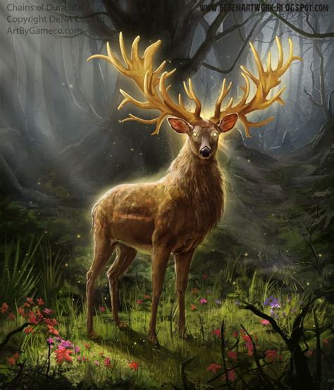 Pin By Mallory M On Fantasy Deer Fantasy Beasts Creature Art Animal Art