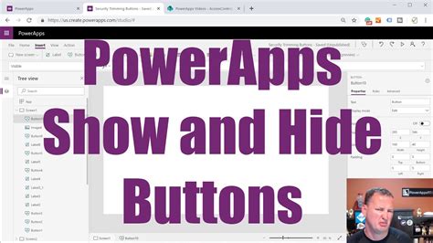 Powerapps Hide Button Based On User And Other Fun Youtube