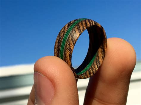 Check spelling or type a new query. Handcrafted wood ring made from Bocote wood and green veneer #handmade #crafts #HowTo #DIY ...