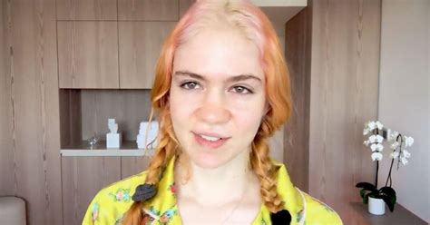 Grimes Goes Barefaced And Shares Battle With Pregnancy Skin In New