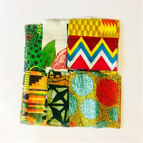 African Fabric Squares Precut Squares Quilting Squares Fabric
