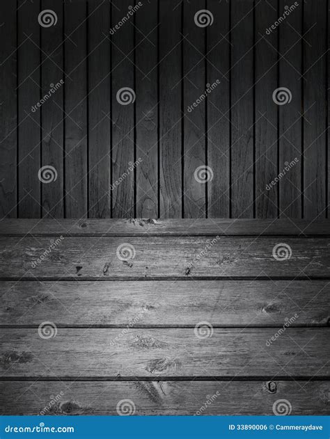 Black And White Wood Background Stock Photography
