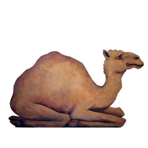 Camel meaning, definition, what is camel: Cutout - Camel Sitting Facing Right