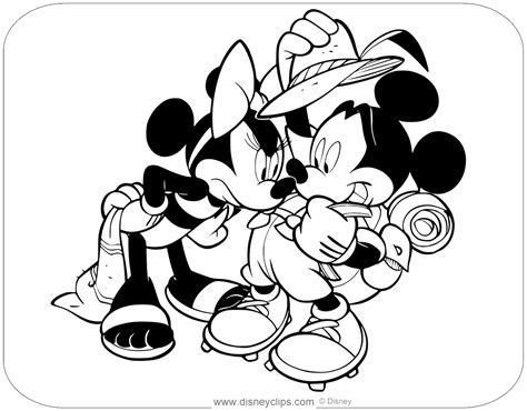 24 Mickey And Minnie Coloring Pages Free Coloring Pages