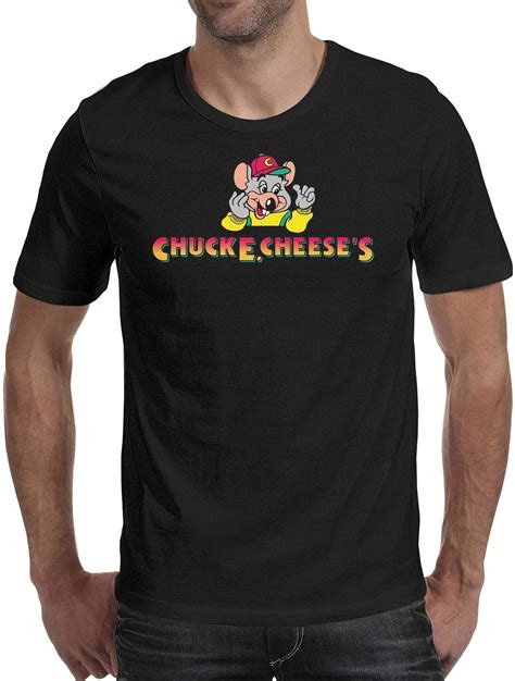 Ruslin Short Sleeve Cotton Chuck E Cheese Tshirt For Men