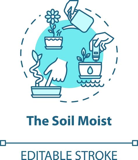 Soil Moist Concept Icon 3192492 Vector Art At Vecteezy