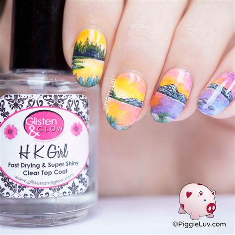 Piggieluv Dream Landscape Nail Art