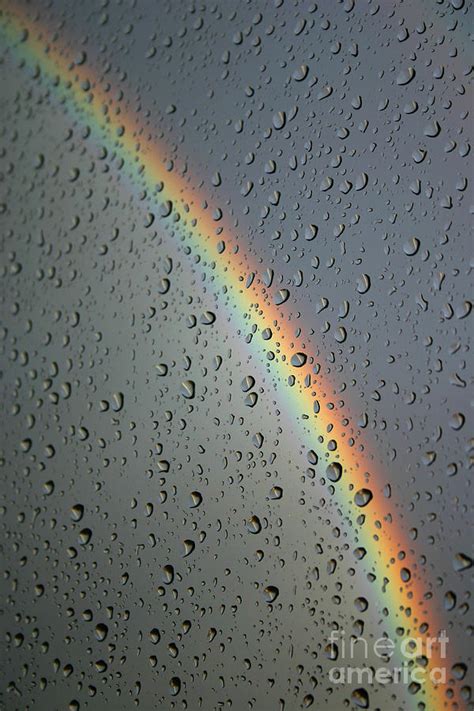 Rainbow Through Wet Glass Photograph By David Richardson