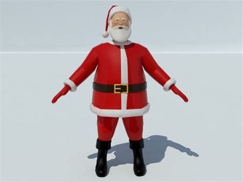 Santa Claus 3d Model Free Download