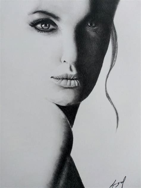 Female Face Pencil By Morkedin On Deviantart