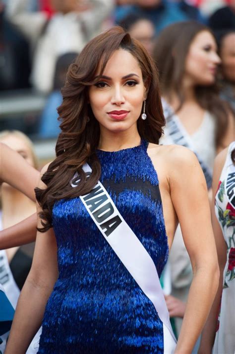 paola nunez miss universe canada 2015 poses for the crowd during the welcome event miss