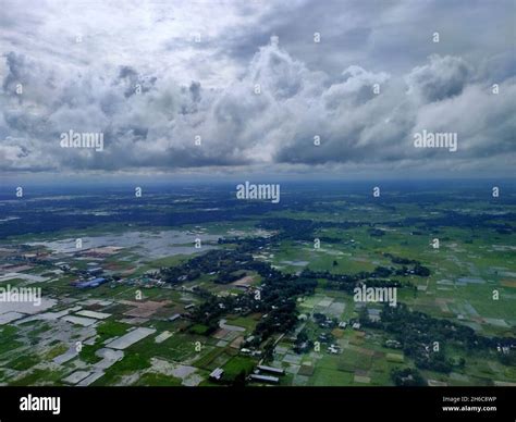 Aerial Shot Of Dhaka During A Cloudy Day In Bangladesh Stock Photo Alamy