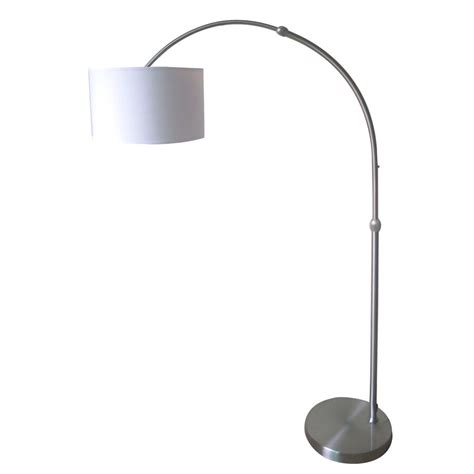 Shop now for our low price guarantee and expert service. Modern 79" Adjustable Arc Arch Floor Lamp Brushed Nickel White Fabric Shade | eBay