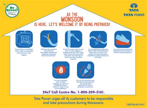 Tata Power 7 Ways To Stay Safe During Monsoon