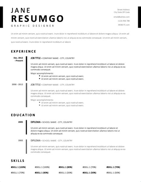 Crafted with great attention to details. 50+ Free MS Word Resume & CV Templates to Download in 2021