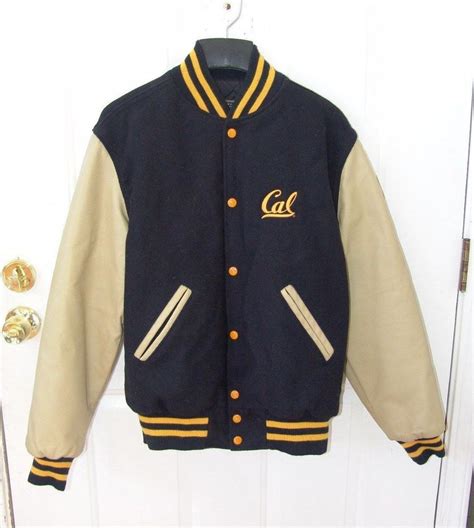 Uc Berkeley Cal Varsity Letterman Jacket Original Holloway Woolleather