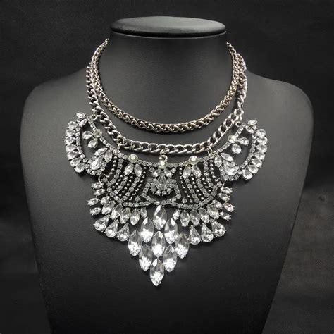 New Fashion Necklace Vintage Silver Big Chunky Chains Statement Choker Long Necklaces
